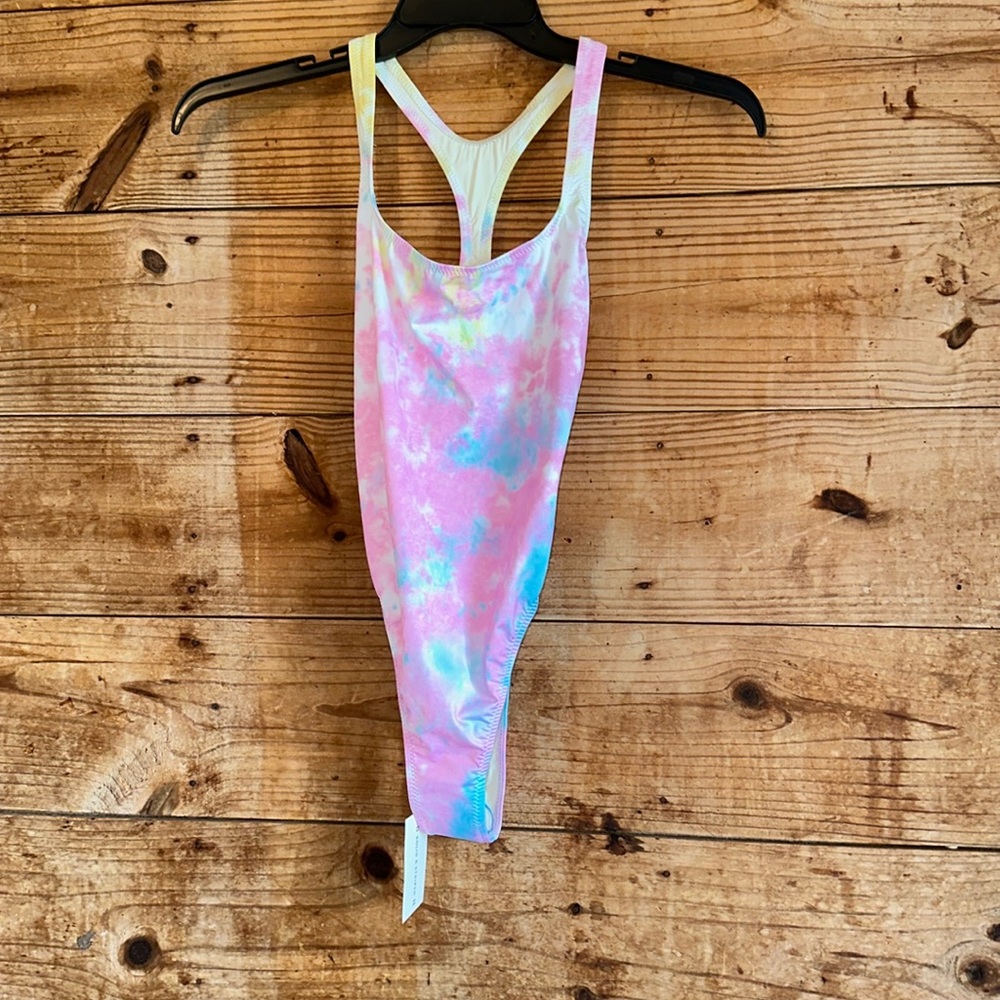 NWT Anthropologie Solid & Striped Nina Tie-Dyed OnePiece Swimsuit